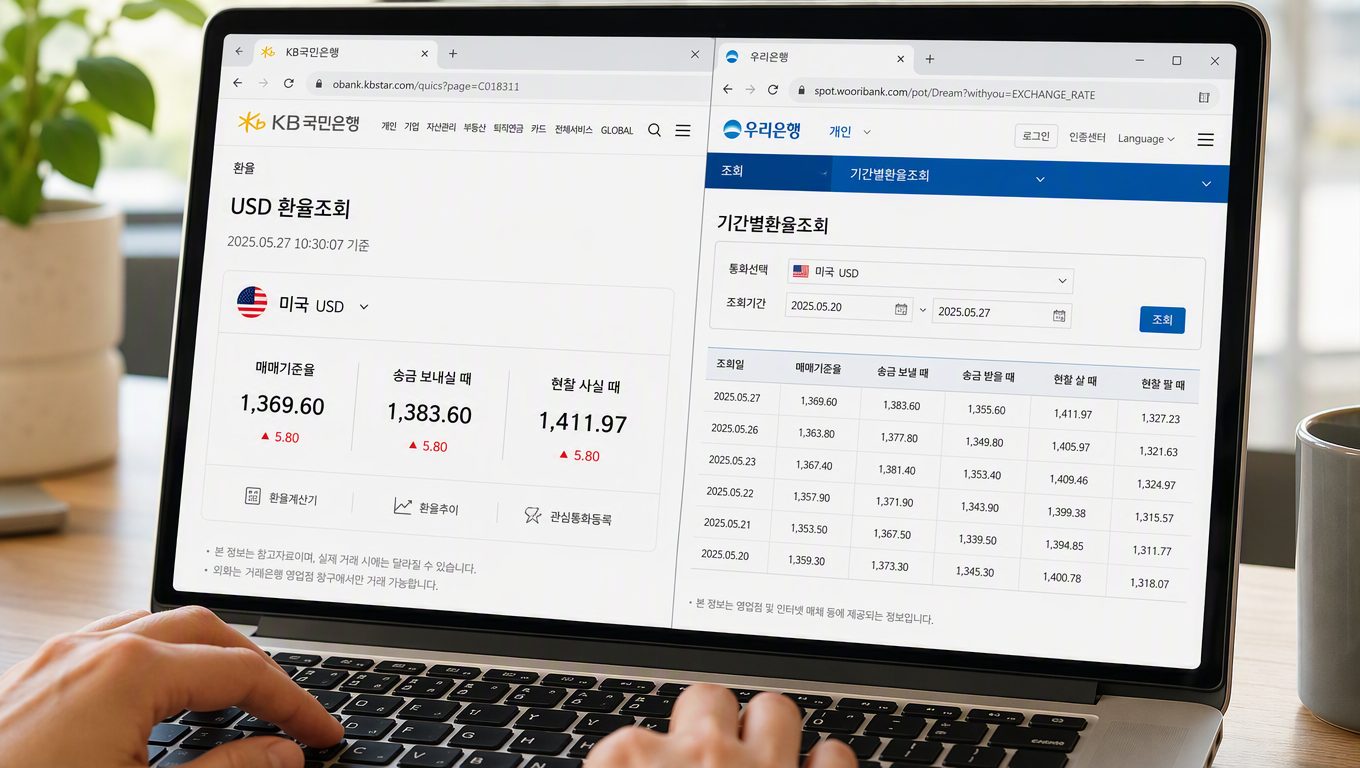 미국 달러 고시환율 조회 사이트는 어디인가요? 환율조회 활용법