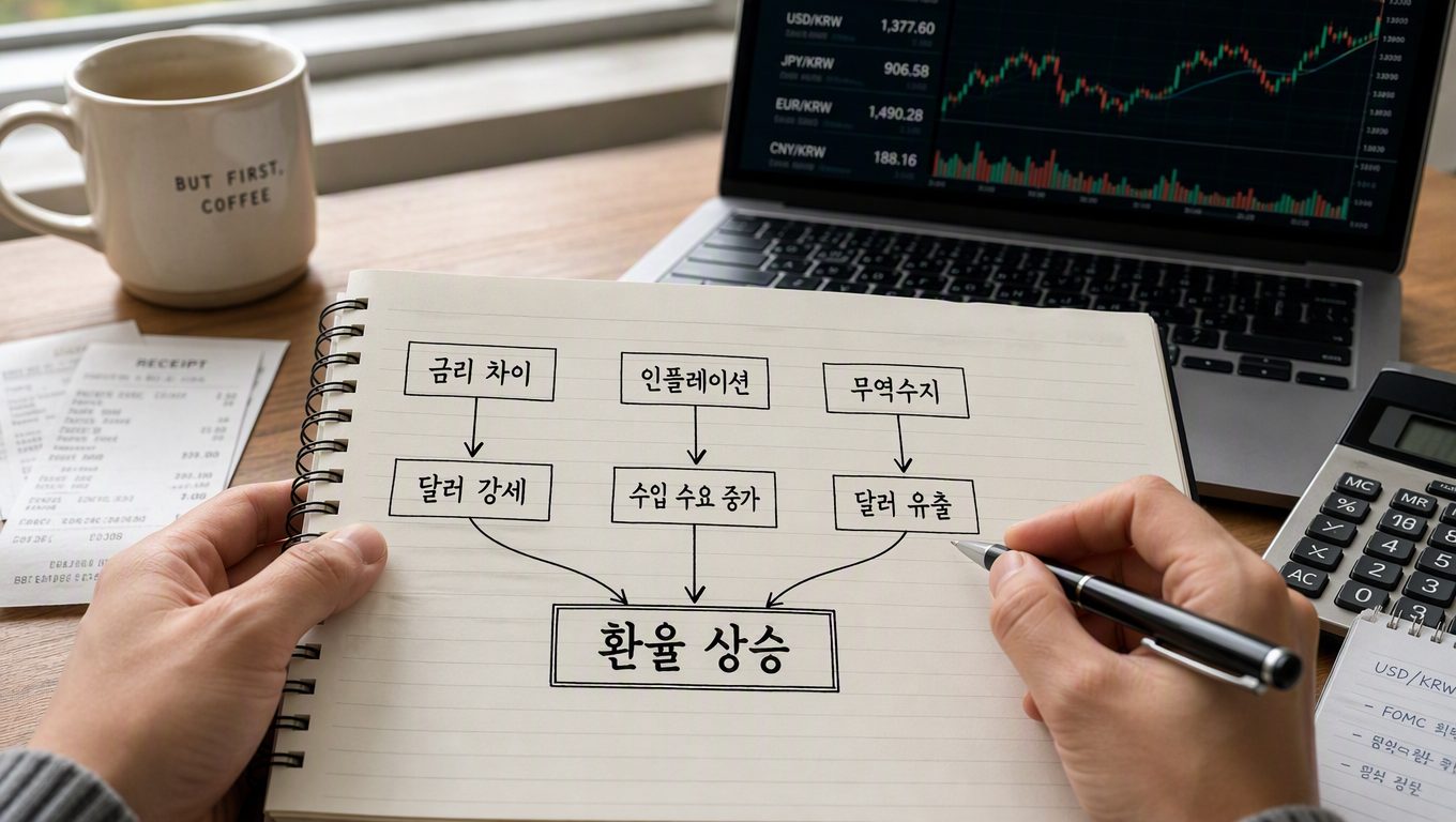 환율이 오르는 이유를 금리·인플레이션·무역수지로 분석하는 방법